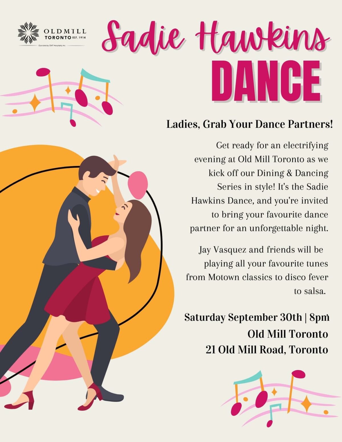 Jay Vasquez presents Sadie Hawkins Dance (Dinner & Dance)