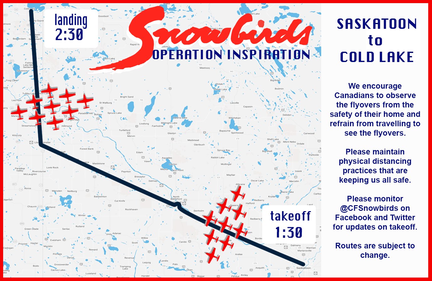 Snowbirds – 14 May Schedule & 13 May Videos – Canadian Aviation News