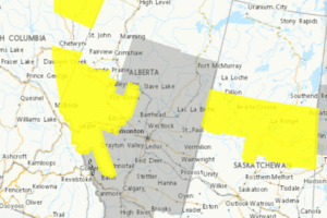 Alberta's First Widespread Snowfall: Environment Canada Issues Yellow Warnings for Up to 25 cm Over Thanksgiving Weekend
