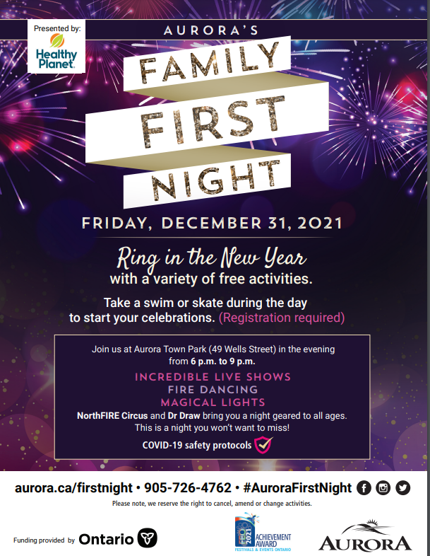 2022 New Years Eve In York Region Markham Vaughan Richmond Hill Newmarket