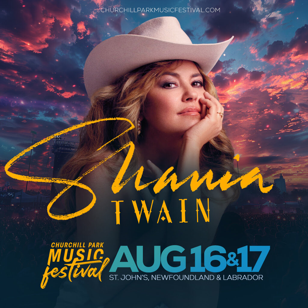 Shania Twain to Headline St. John’s Churchill Park Music Festival