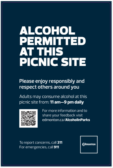 Alcohol Edmonton Signage