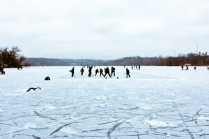 Picturesque Natural Ice Skating Rink at Royal Botanical Gardens’ Cootes Paradise Marsh