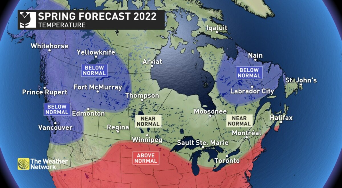 Weather Network's 2022 Spring Forecast Calls For Tumultuous Spring To