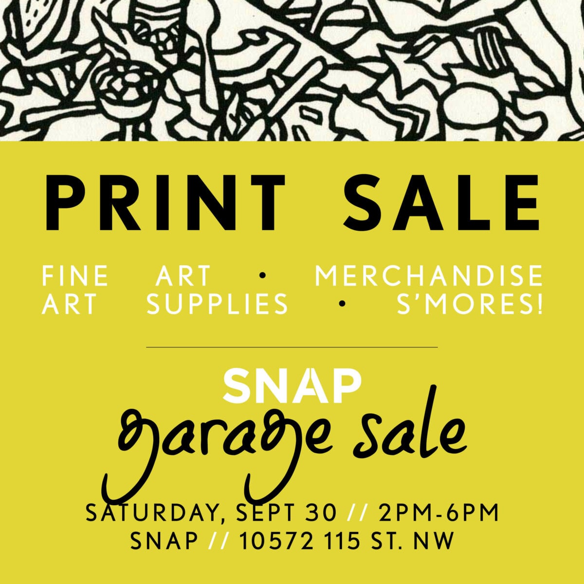 SNAP Garage Sale Art Prints
