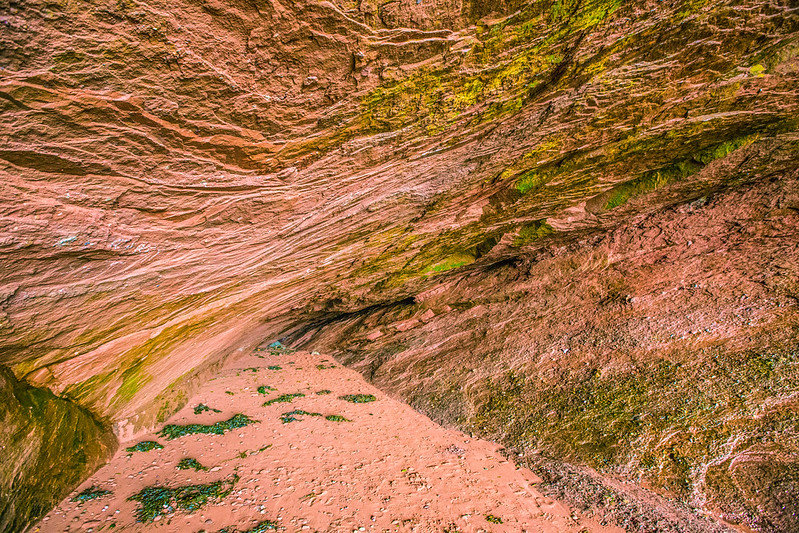 Inside the Sea Cave at Low Tide