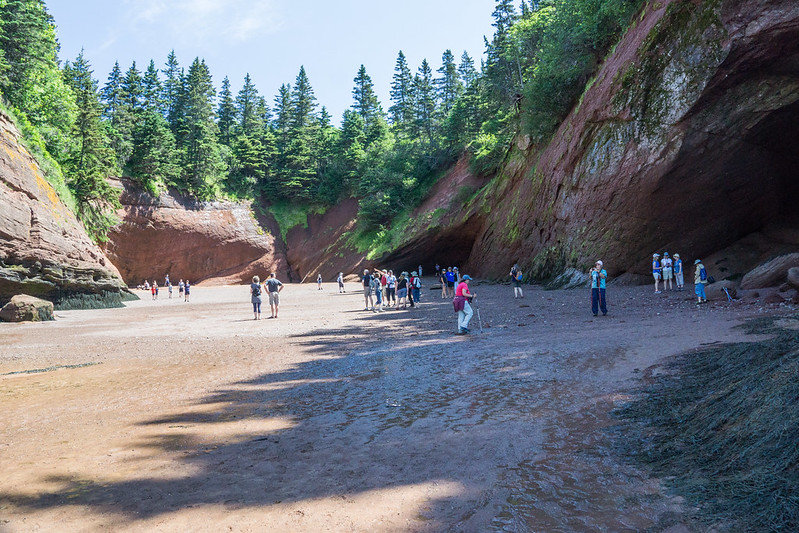 Saint Martins NB beach and sea caves