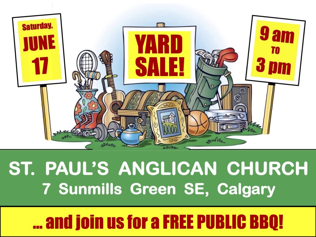 Yard Sale St. Paul’s Anglican Church