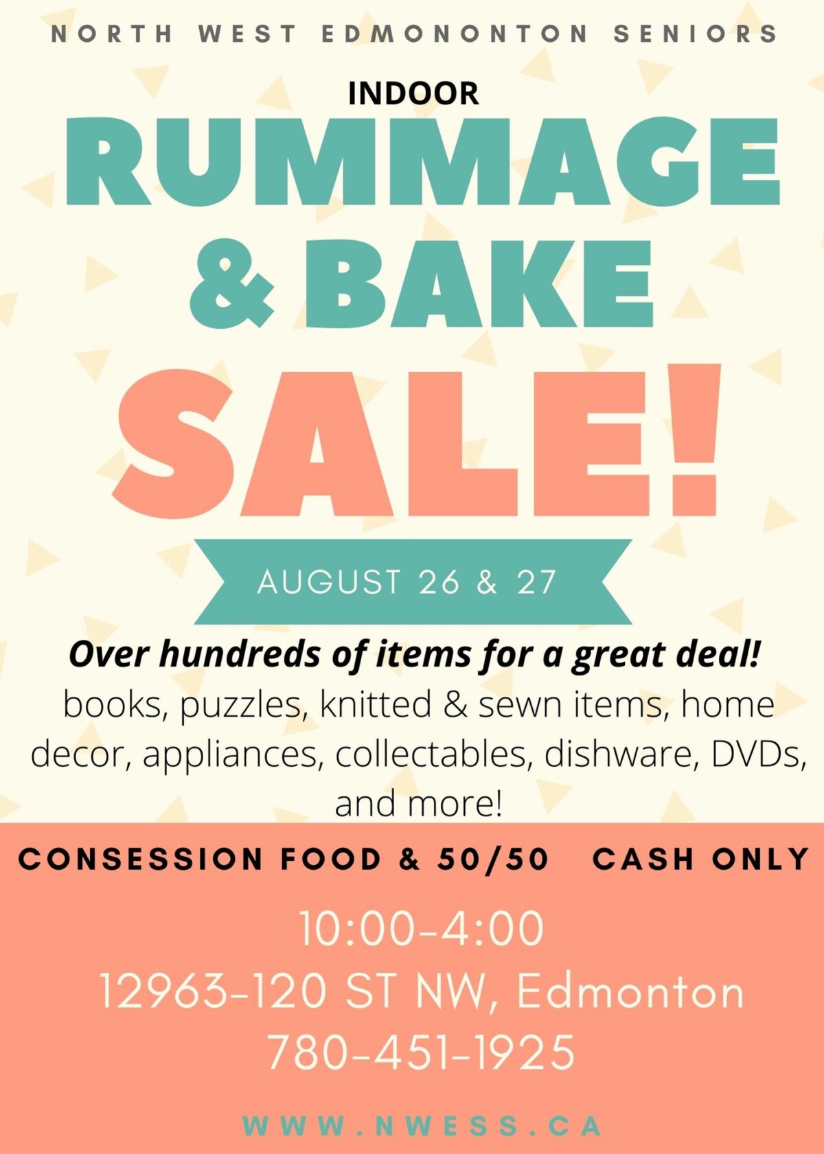 Indoor Rummage & Bake Sale