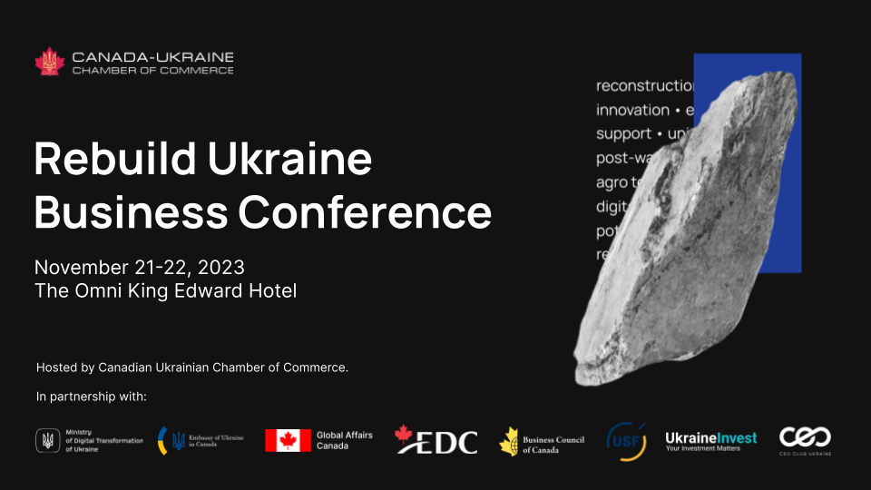 Rebuild Ukraine + Ukraine By Design Business Conferences 2023