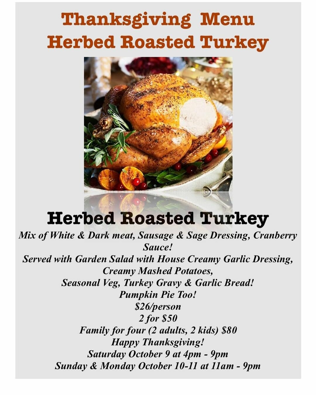 2021 Thanksgiving In Ottawa 20 Places To Order Turkey To Go And Thanksgiving Dinner Takeout