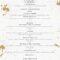 The Port House New Years Eve Partymenu