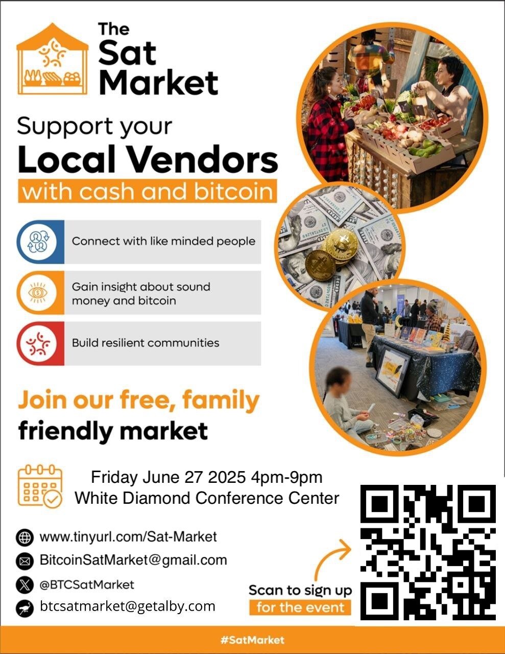 The Sat Market – Bitcoin and Cash only local night market