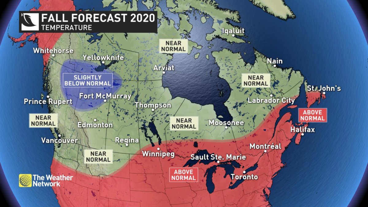 2020 Fall Weather Forecast by Weather Network To Do Canada