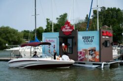 Tims Boat-Thru: Tim Hortons Launches Pop Up Serving FREE Drinks at Port Perry This Long Weekend