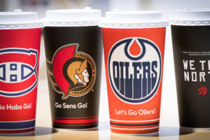 Tim Hortons Reveals Playoff Cups for Oilers, Canadiens, Senators and Raptors