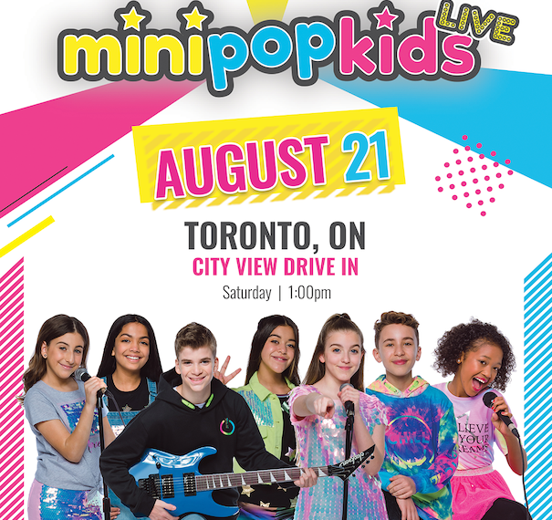 Mini Pop Kids Live CityView DriveIn, Polson Street, Toronto To Do