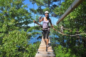 Test Your Monkey Skills at Treetop Trekking Ontario