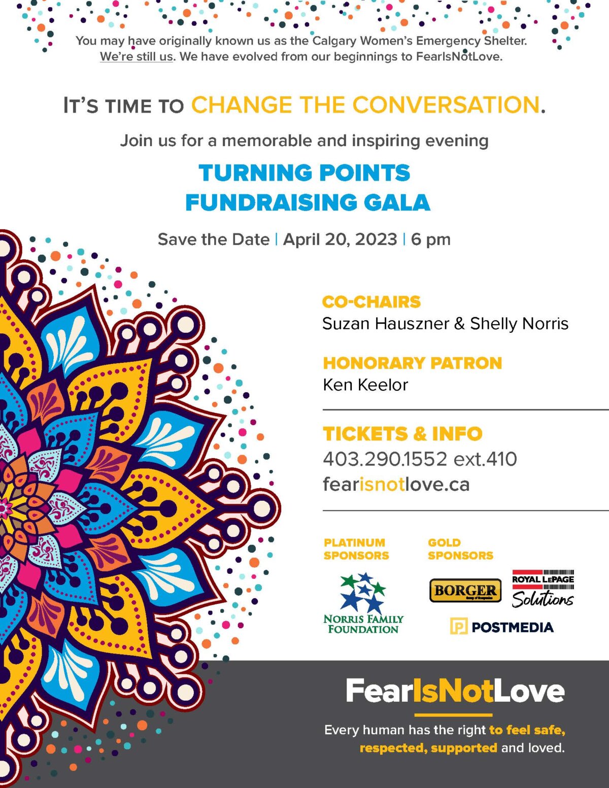 Turning Points 2023 It's Time to Change the Conversation Calgary