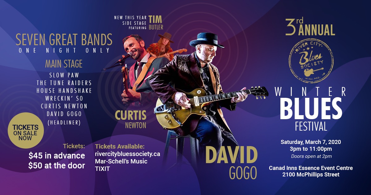Winter Blues Festival Essence Event Centre, 2100 McPhillips Street