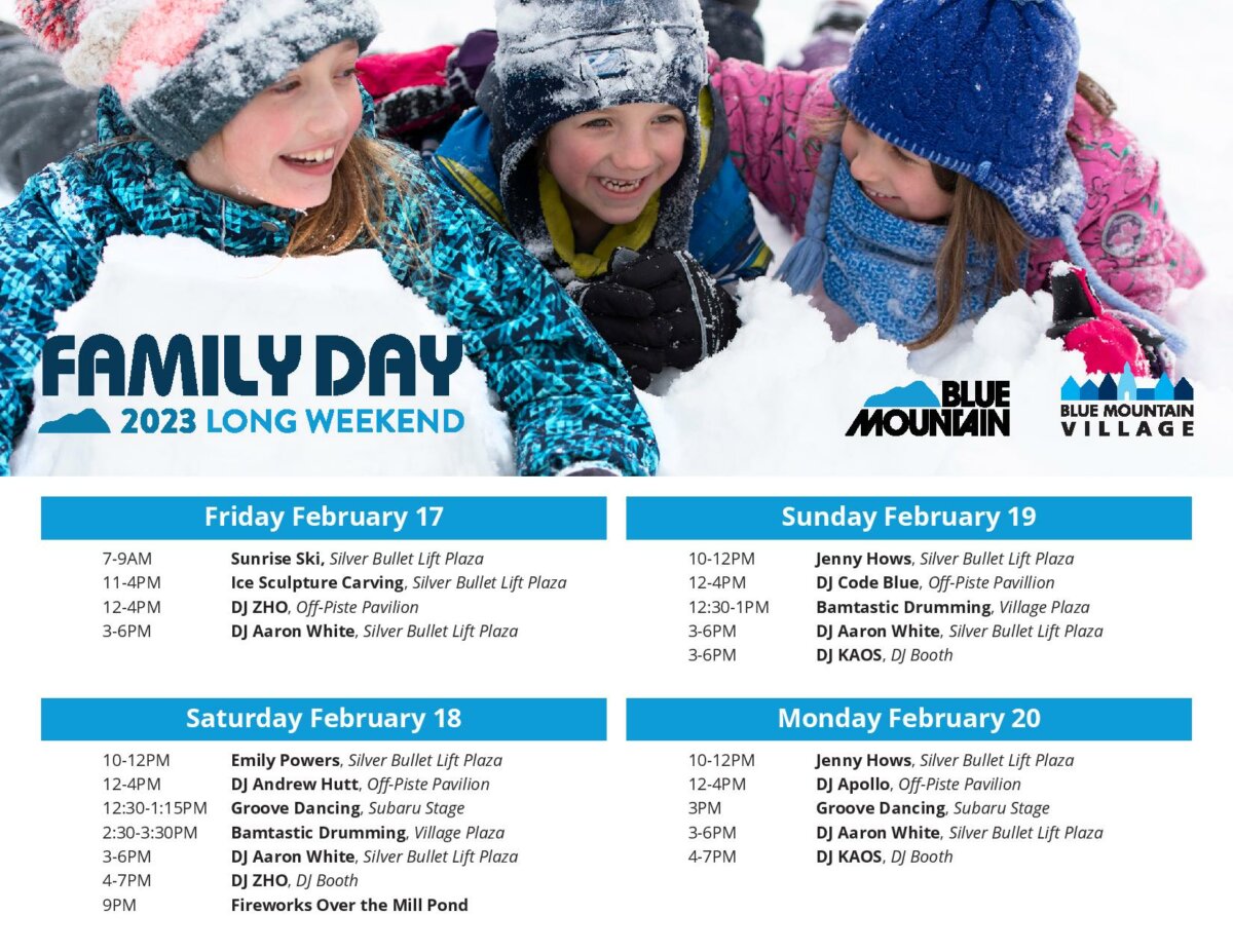 Family Day Weekend at Blue Mountains