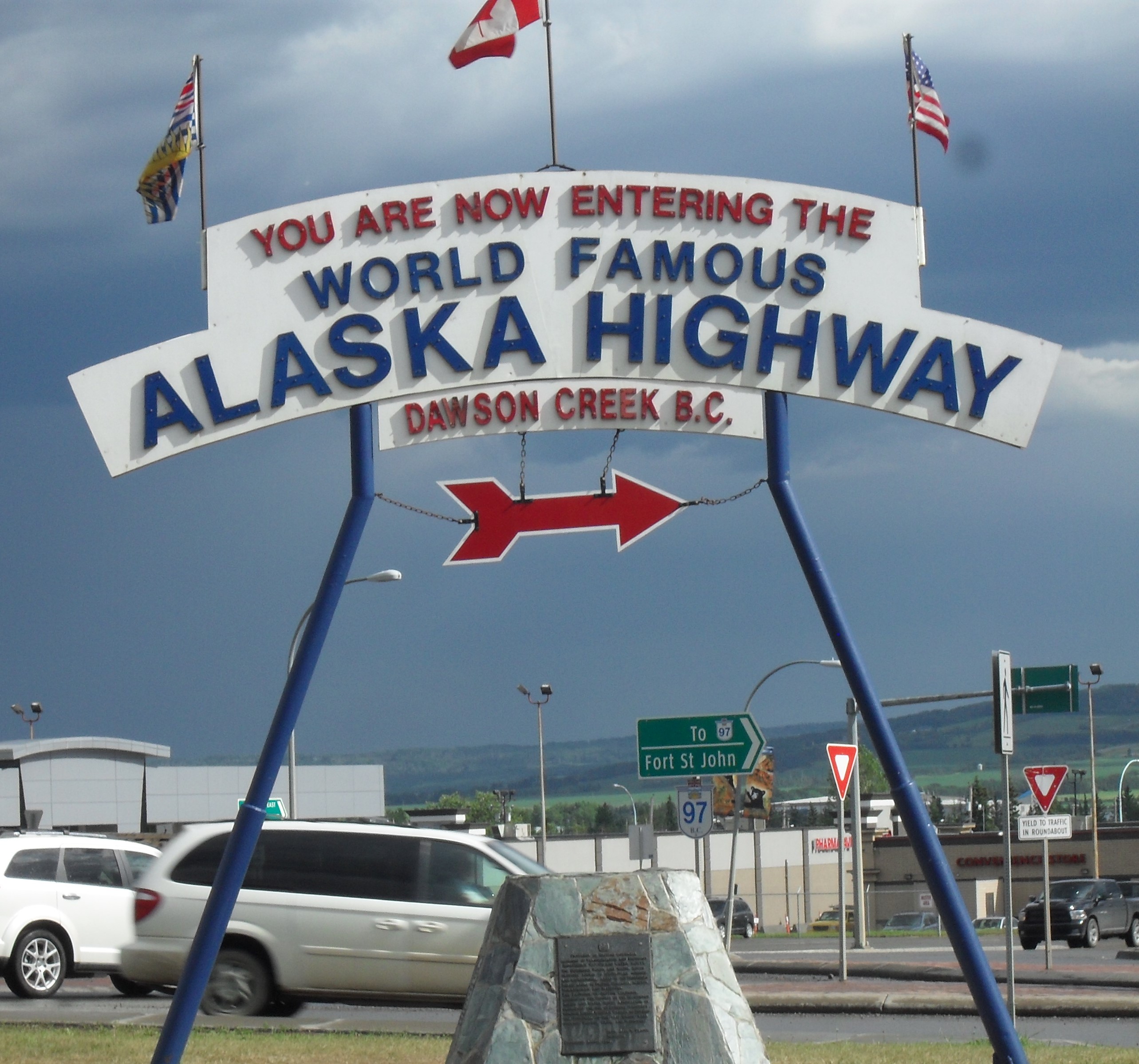 Travelling from Dawson Creek to Fort Nelson