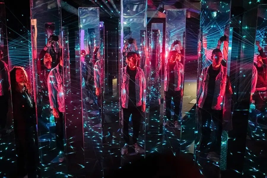 Mirror Mirror Moment Factory Bringing a Chromatic World of Light and