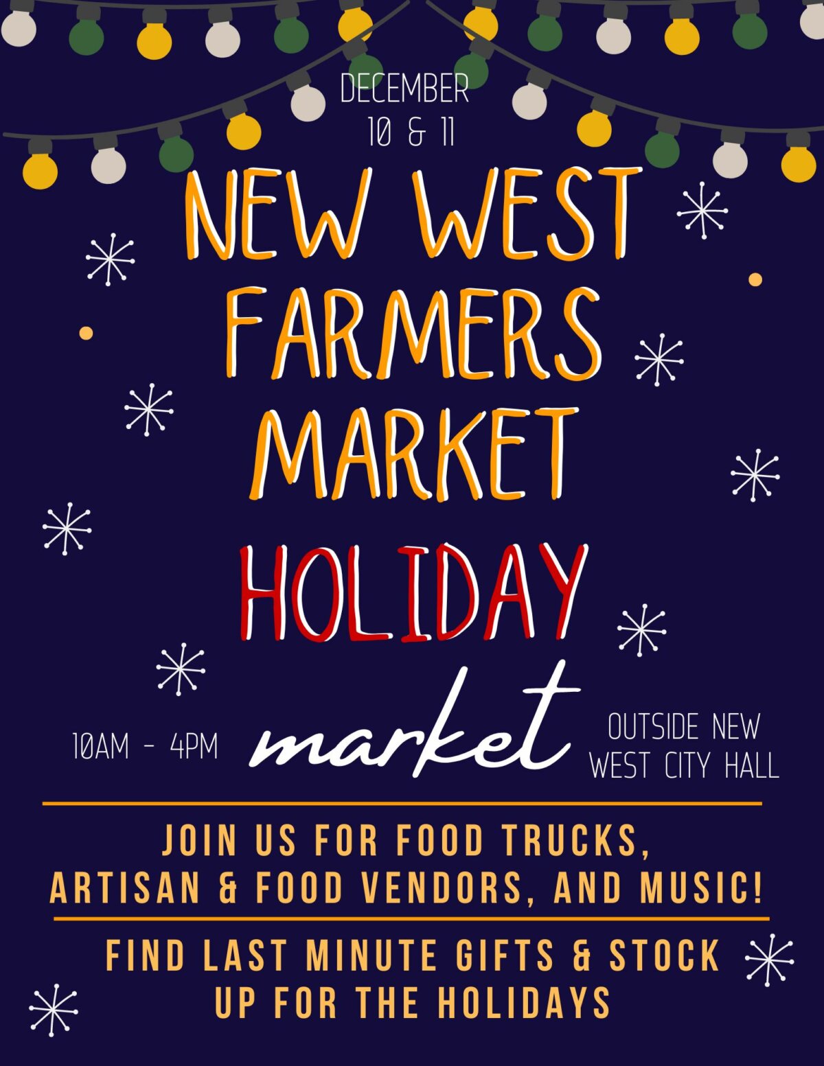 New Westminster Farmers Market Holiday Market