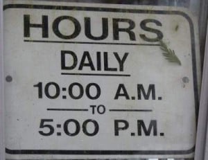 Hours Centennial Conservatory