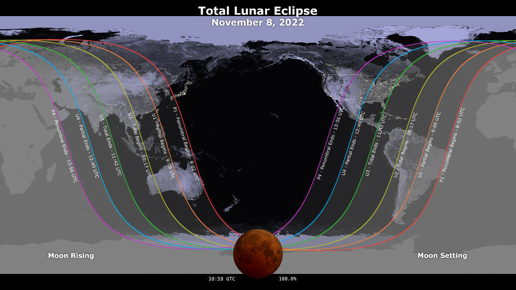 Nov 8th Beaver Blood Moon See the Last Lunar Eclipse of 2022 To Do