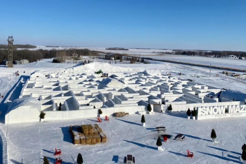 The World’s Largest Snow Maze