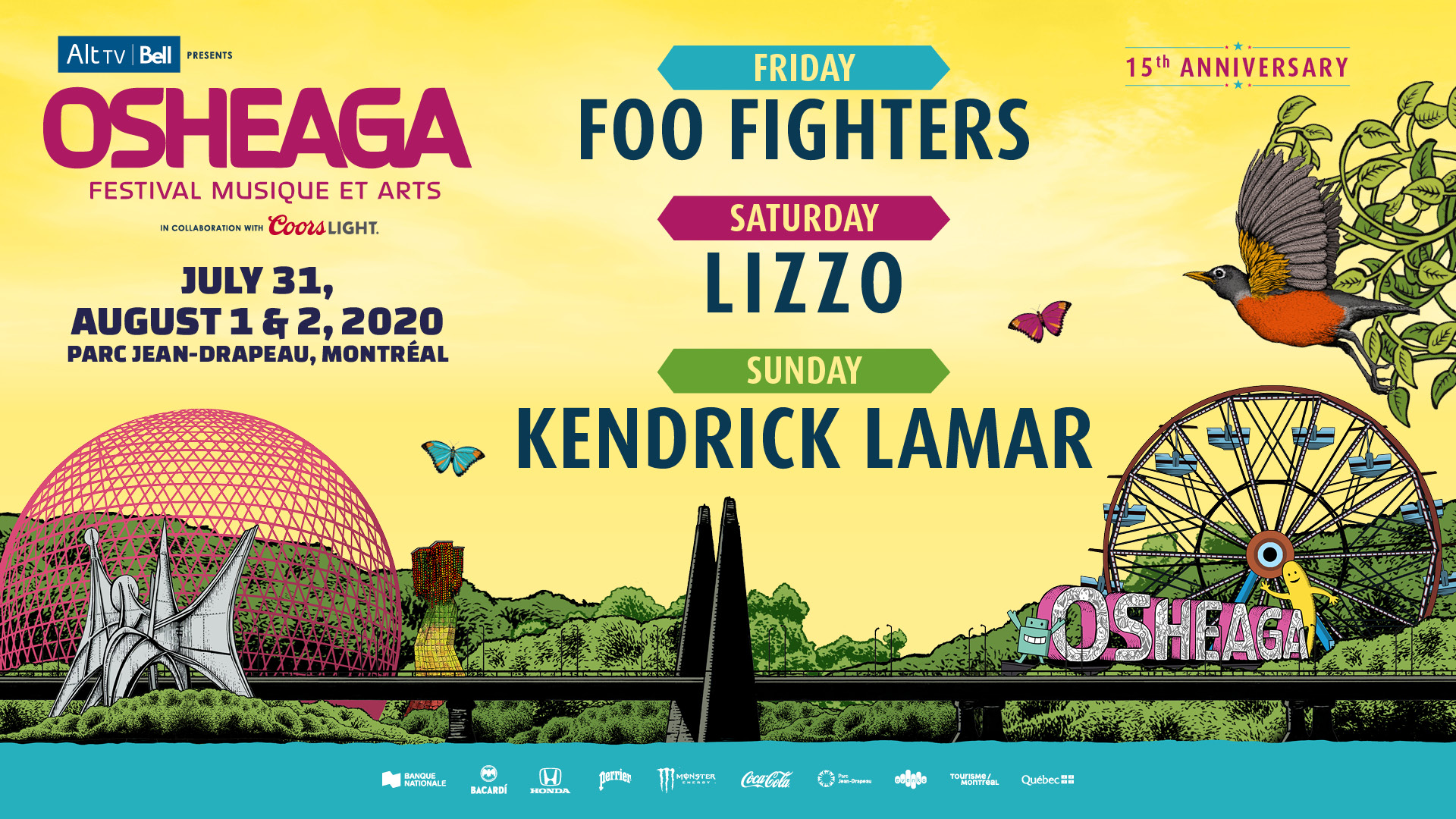 Osheaga Music Festival announces Headliners for its 15th Anniversary