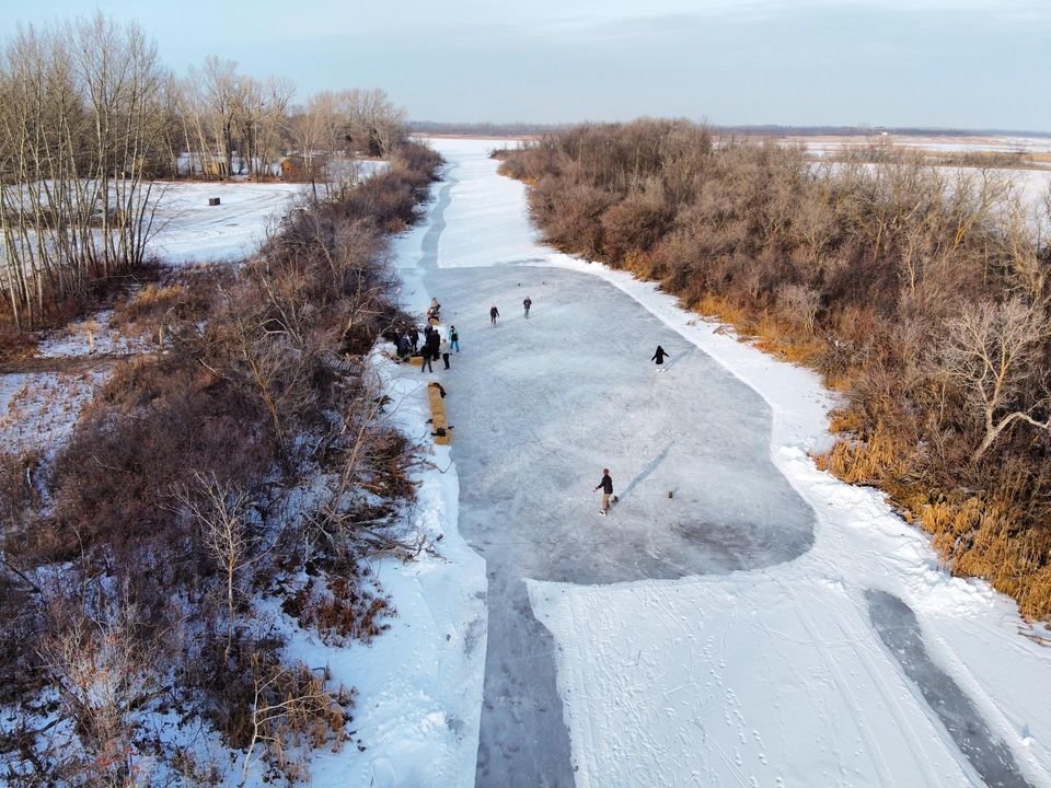 Winter in Pike Lake, Pike Lake Provincial Park, O'Malley Road, Pike Lake,  SK, Canada