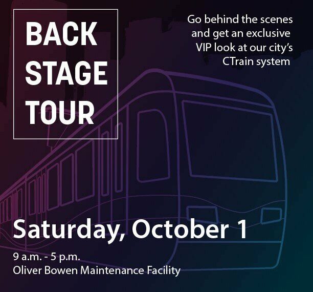 Calgary Transit’s Backstage Tour Oliver Bowen Maintenance Facility, 3910 54 Ave NE, Calgary