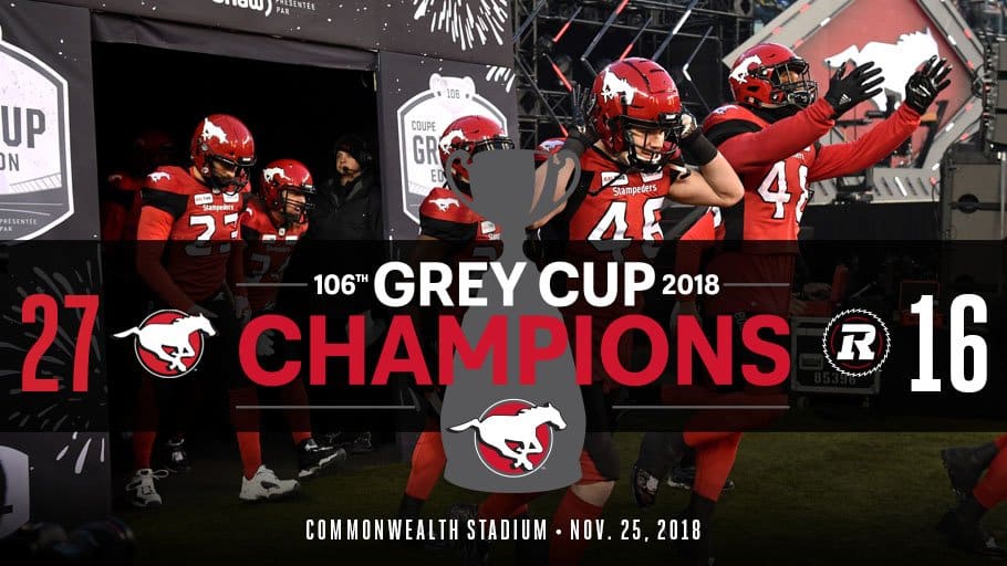 The Calgary Stampeders Win 106th Grey Cup