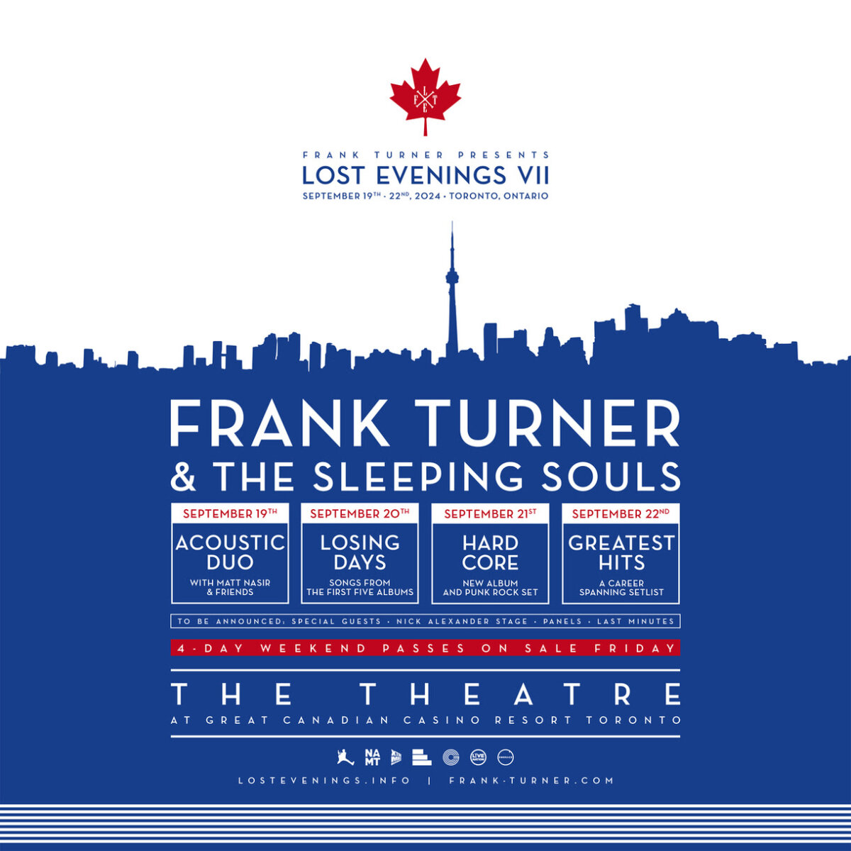 Lost Evenings Frank Turner Bringing 4Day Music Festival to Toronto in