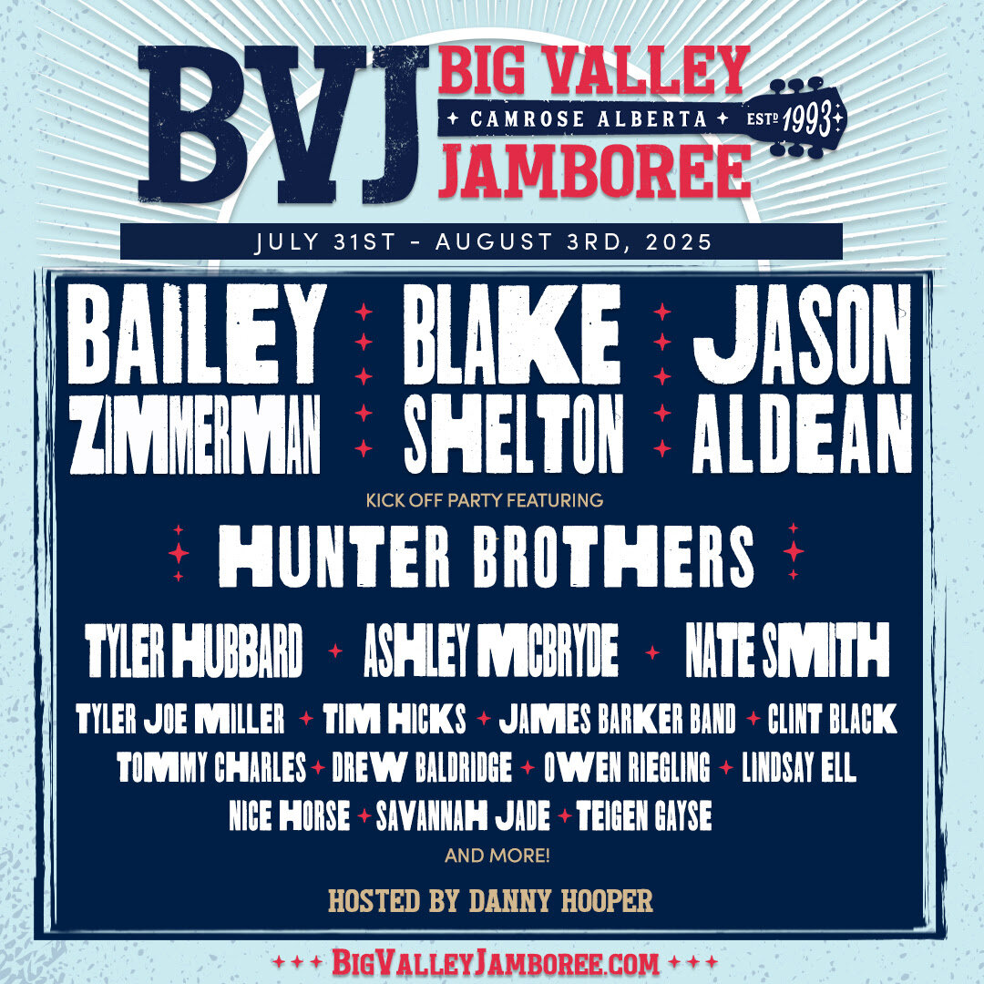 Big Valley Jamboree Announces 2025 Headliners; Tickets Now on Sale