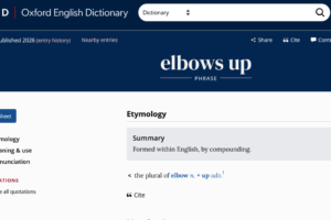 ‘Elbows Up’ Added to Oxford English Dictionary
